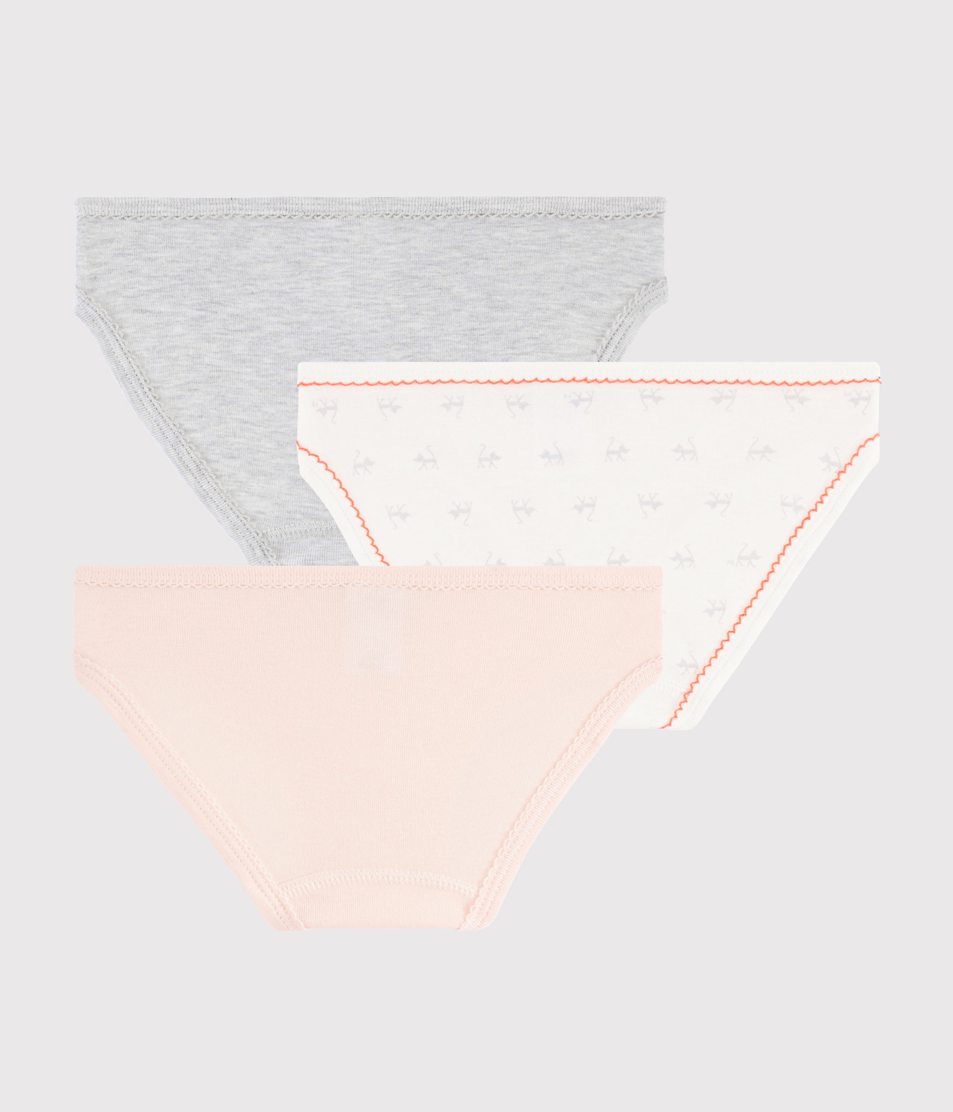 Girls Multicolor Cotton Underwear Sets (3 Pieces)