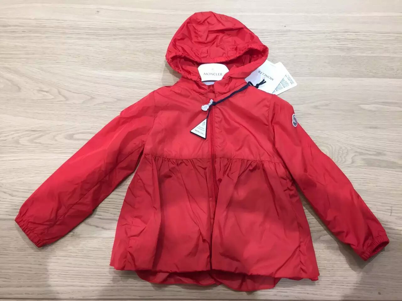 Baby Girls Red Hooded 'Regine' Zip-Up Tops - CÉMAROSE | Children's Fashion Store