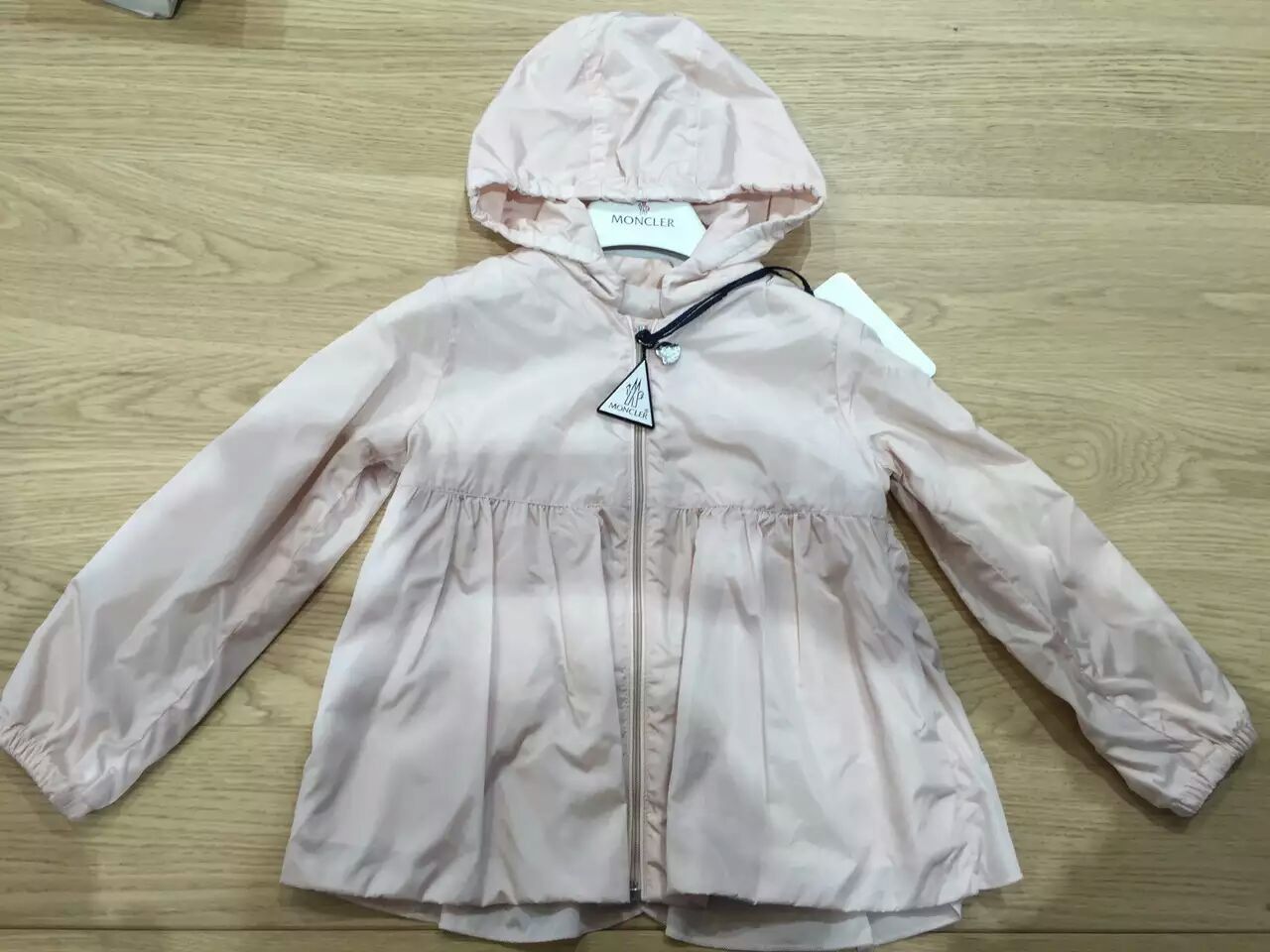 Baby Girls Light Pink Hooded 'Regine' Zip-Up Tops - CÉMAROSE | Children's Fashion Store