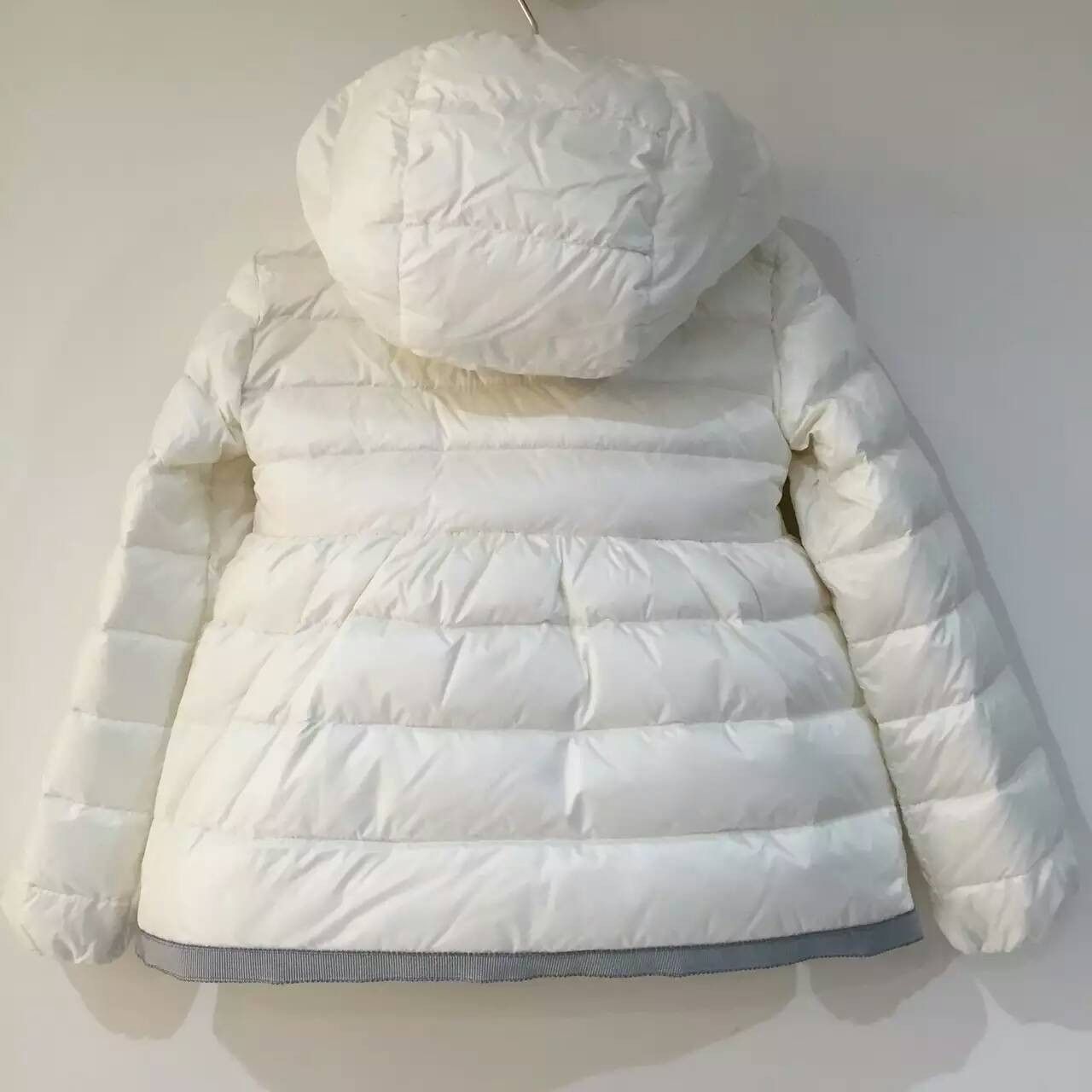 Baby Girls White Down Padded 'Priscille' Jacket With Embroidered Edge - CÉMAROSE | Children's Fashion Store - 2