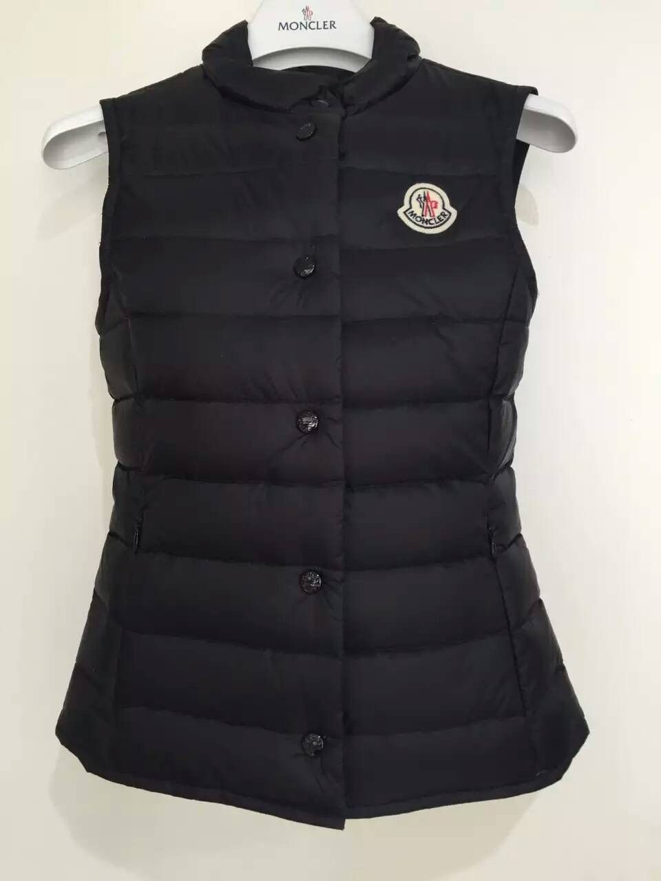Girls Black Down Padded Logo 'Liane' Gilet - CÉMAROSE | Children's Fashion Store - 1