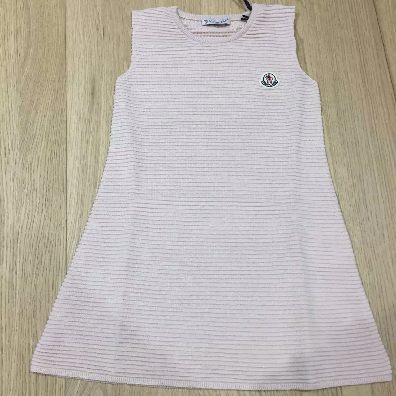 Girls Bright Pink Striped Knitted Cotton Sleeveless Dress - CÉMAROSE | Children's Fashion Store