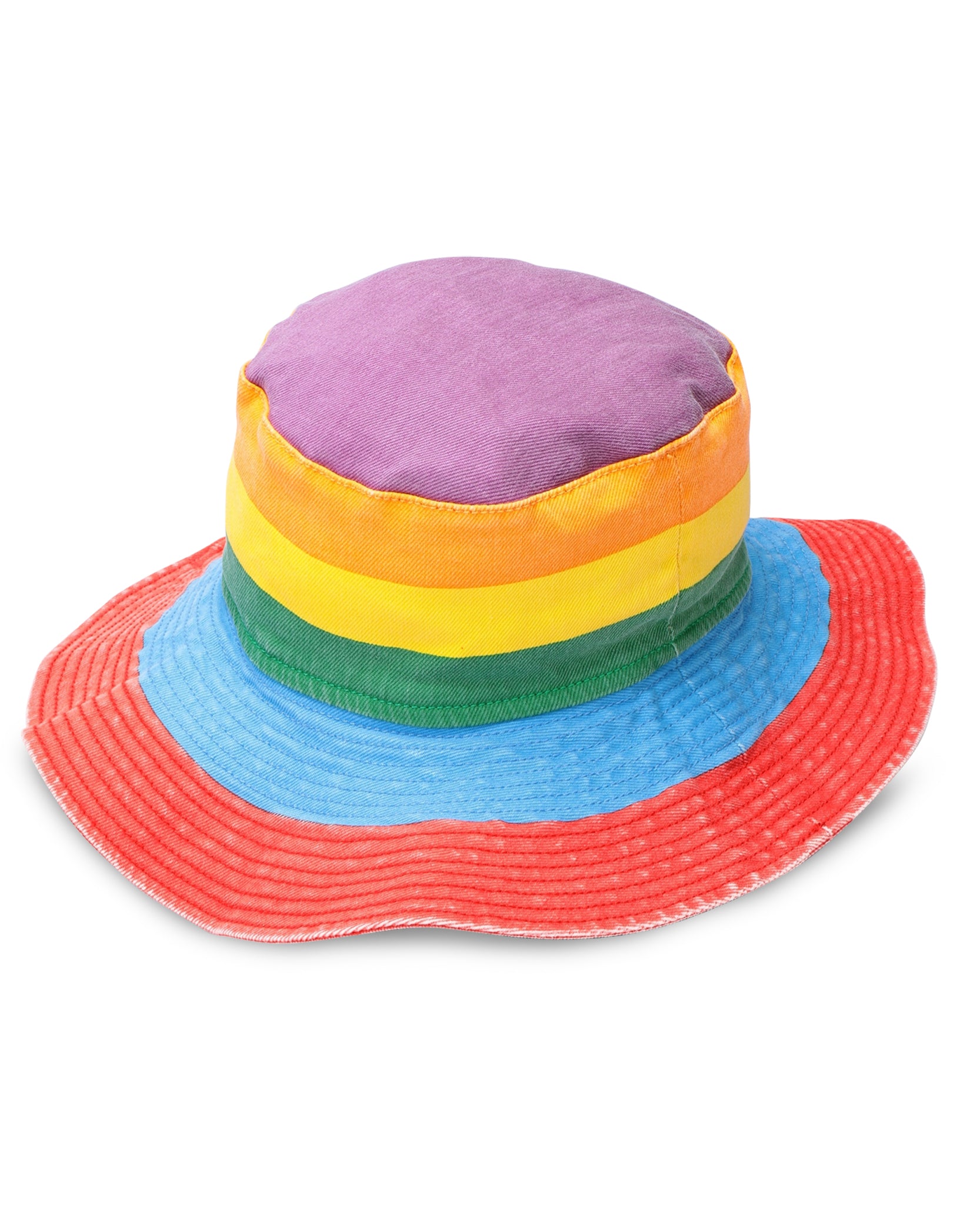 Girls Rainbow Denim Hat