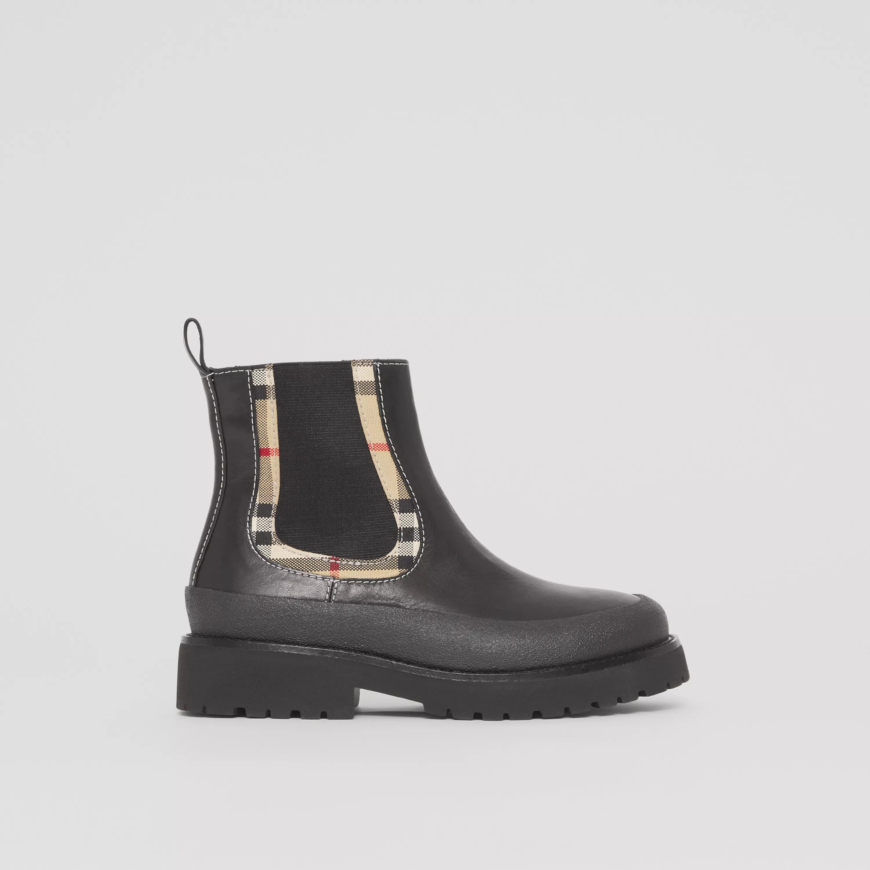 Girls Black Leather Boots