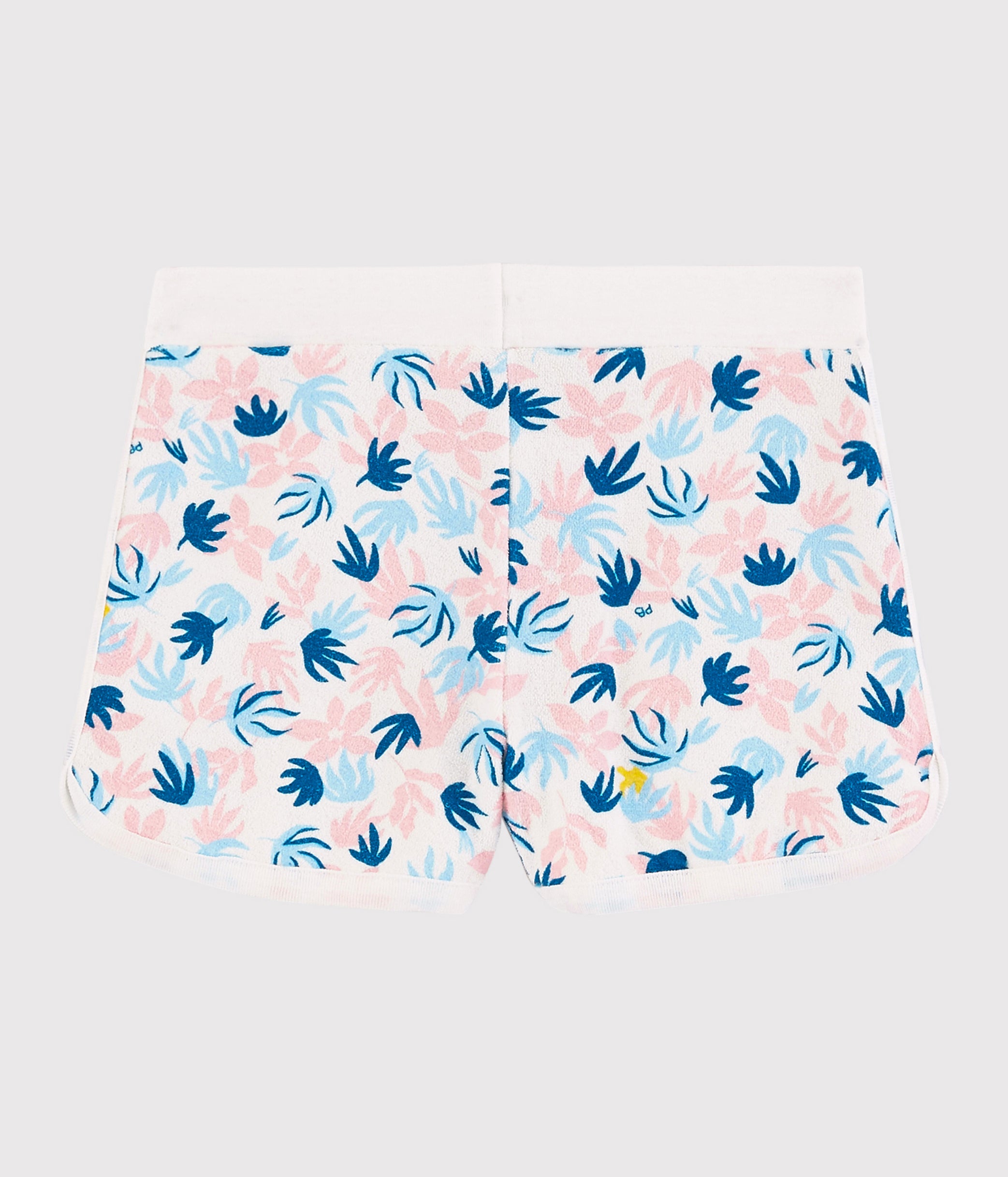 Girls Pink & Blue Cotton Shorts