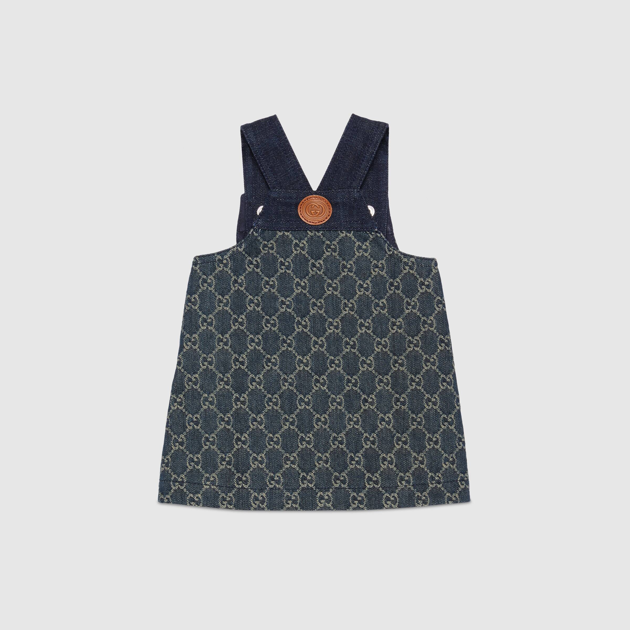 Baby Girls Blue GG Logo Dress