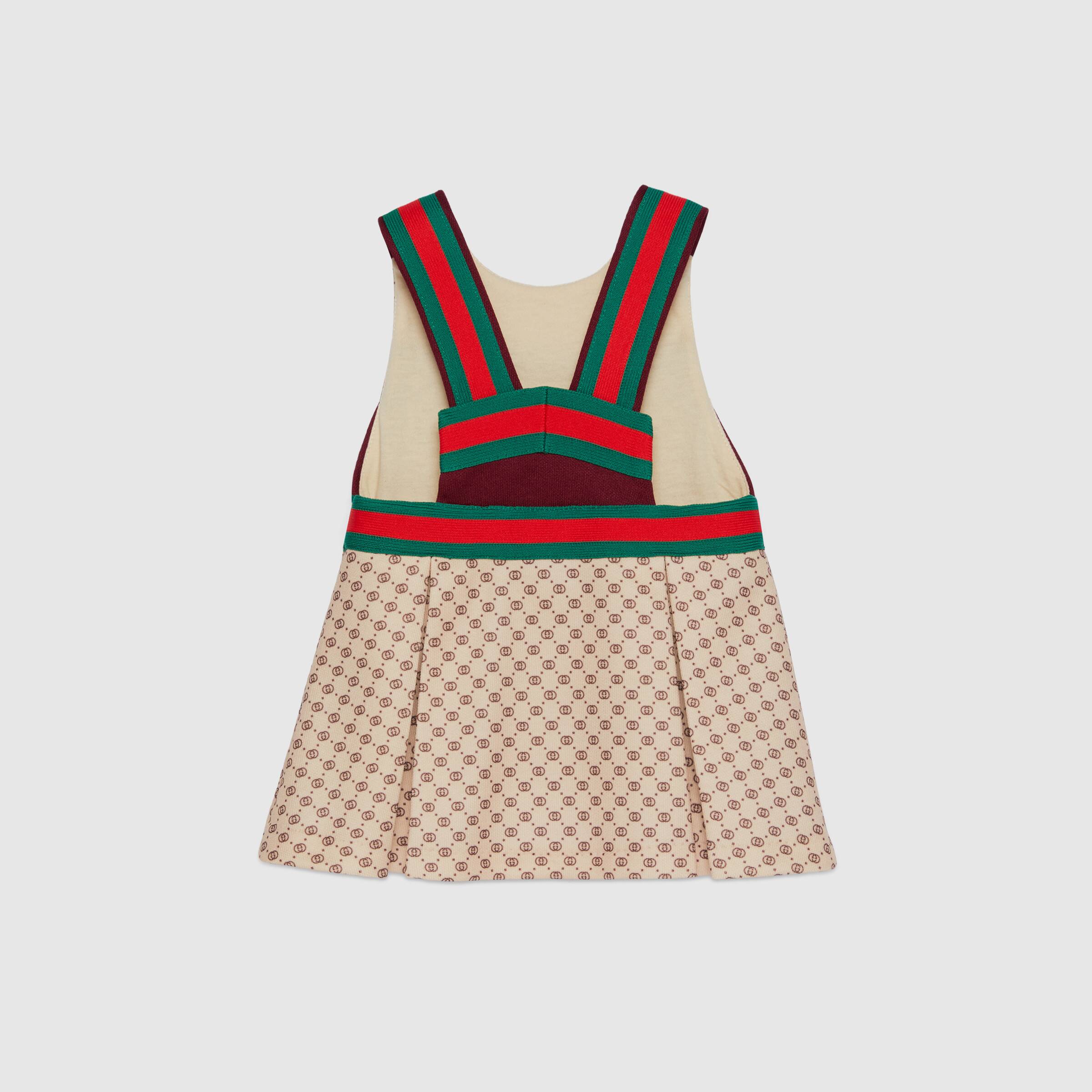 Baby Girls Beige GG Logo Dress