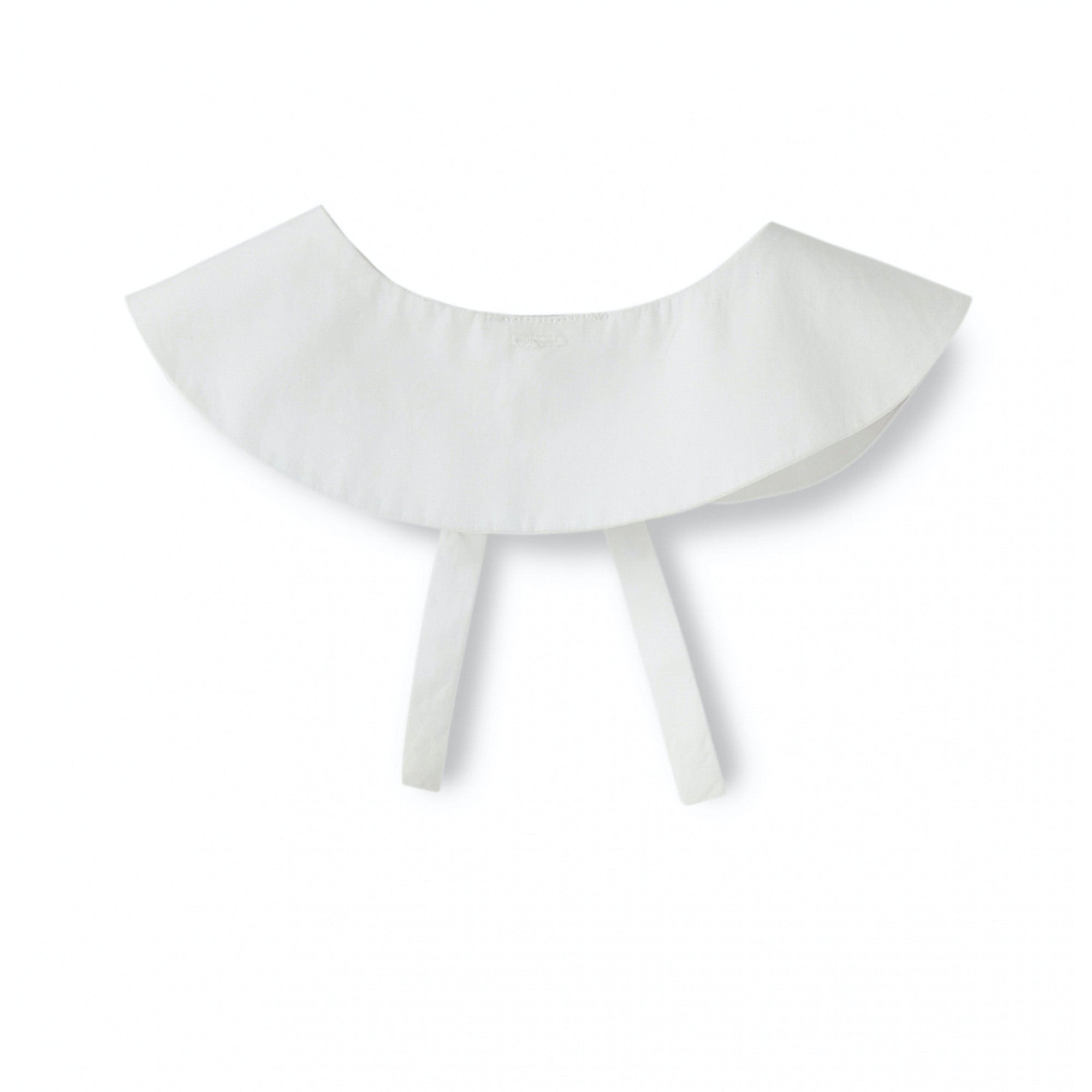 Girls White Embroidered Detachable Collar