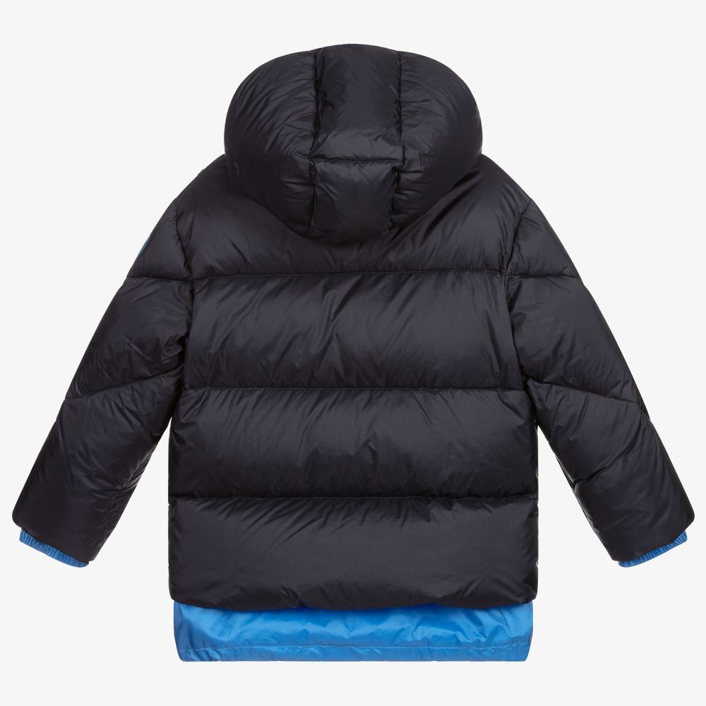 Girls Blue Padded Down Jacket