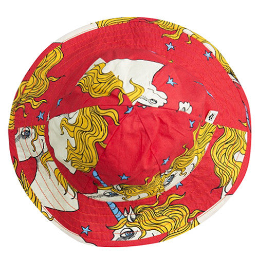 Baby Red Unicorn Star Sun Hat