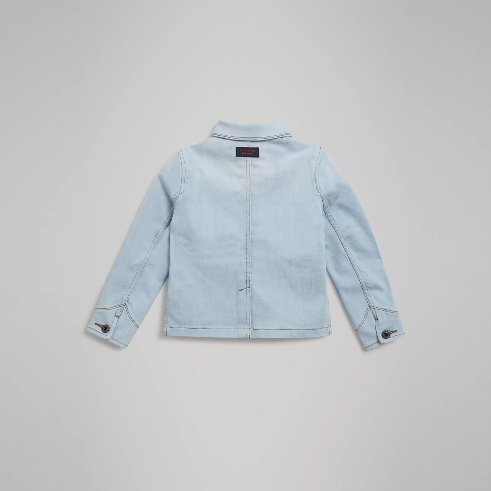 Girls Light Blue Cotton Jacket