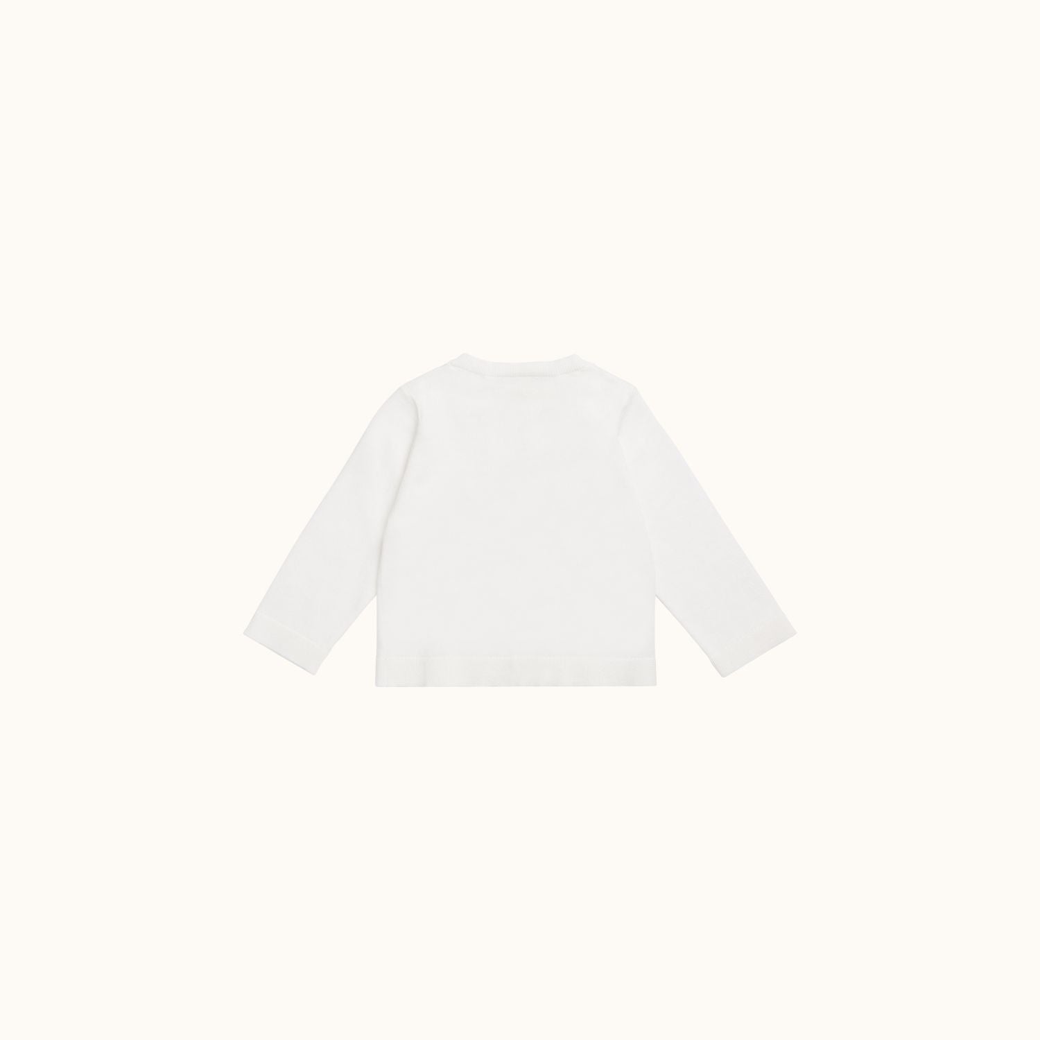 Baby Girls White Cotton Cardigan