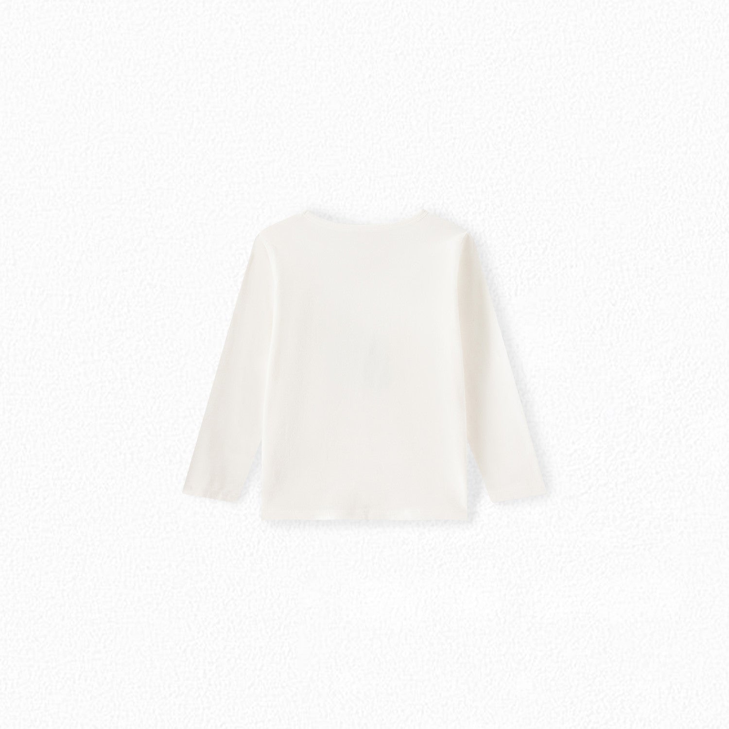 Girls White Printed Cotton T-Shirt