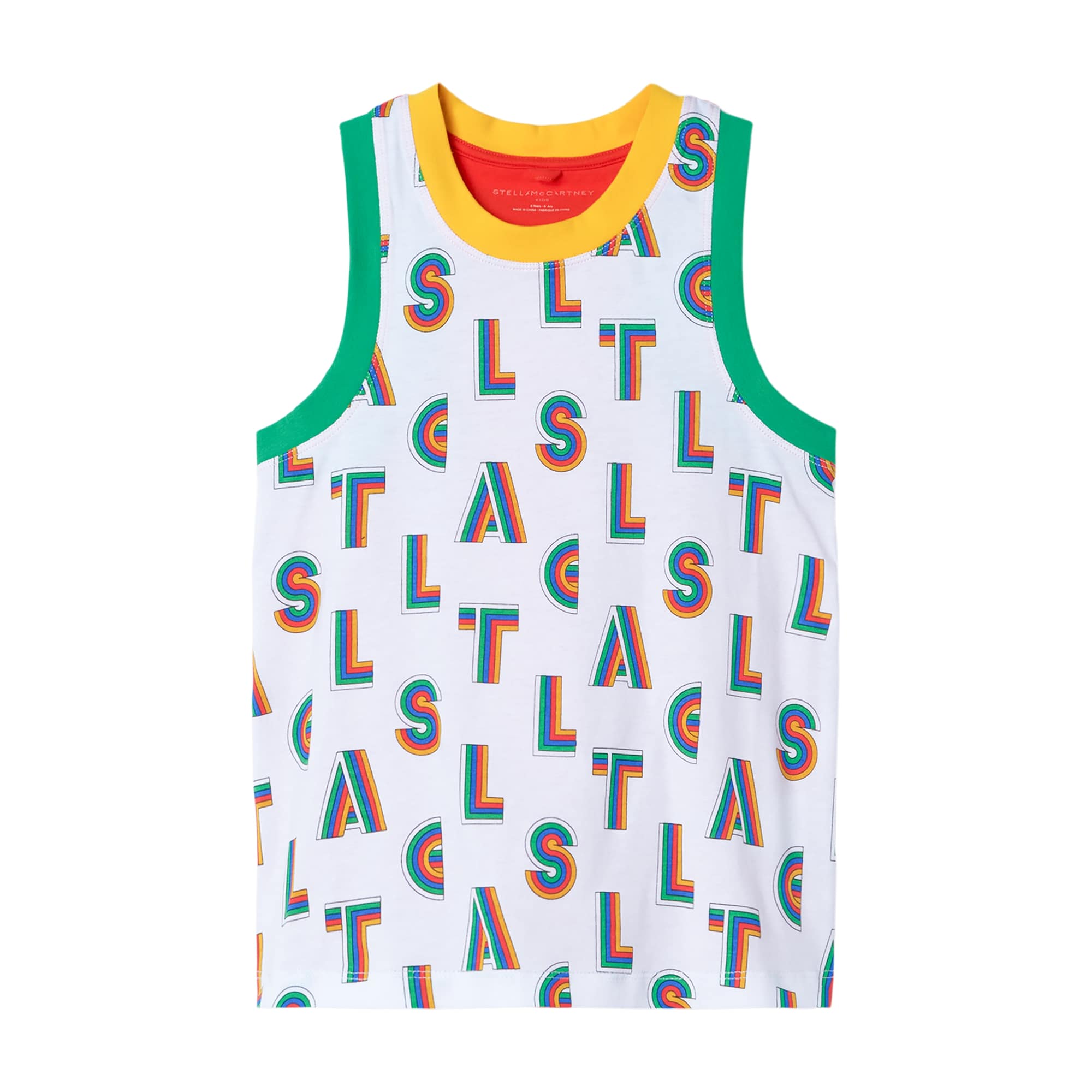 Girls White Logo Vest