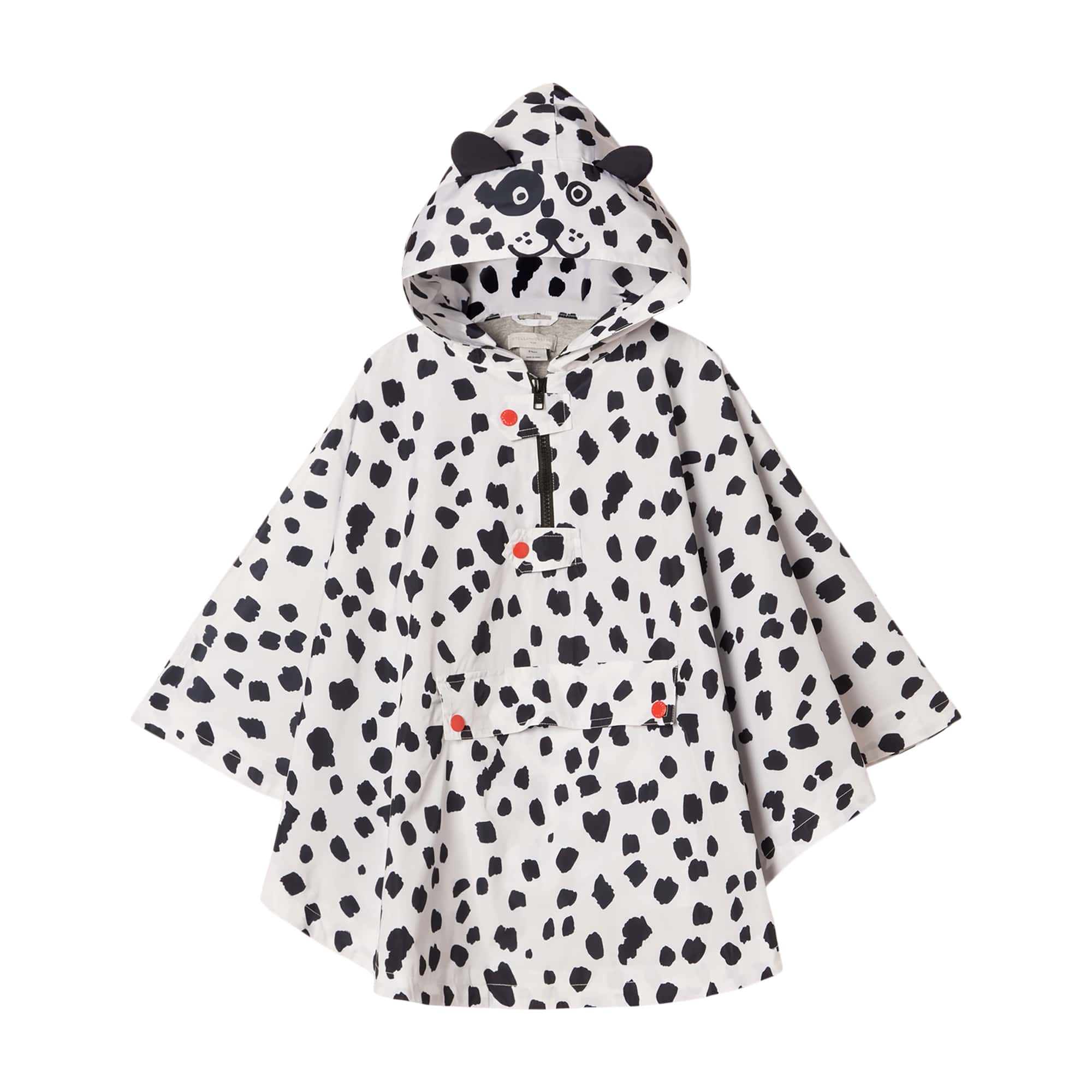 Girls White Spots Cape