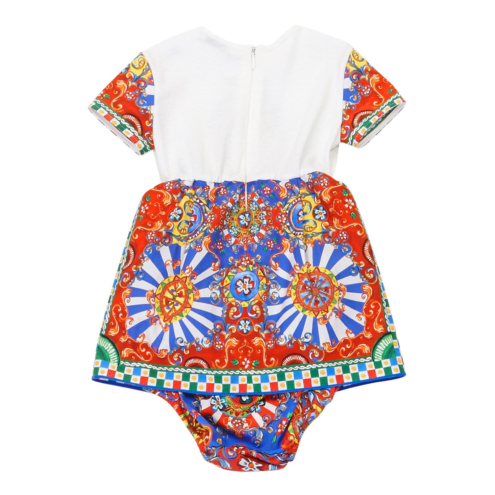 Baby Girls Multicolor Printed Dress - CÉMAROSE | Children's Fashion Store - 2