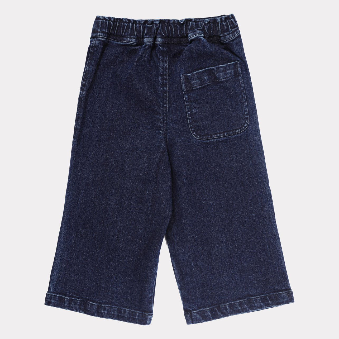 Girls Navy Denim Trousers