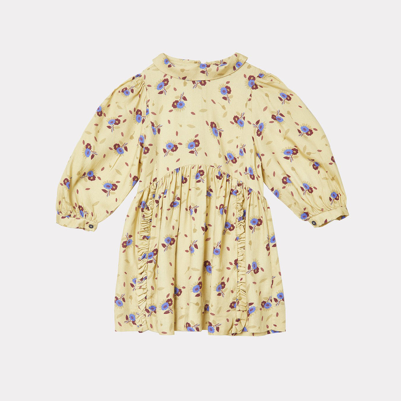 Girls Yellow Floral Dress