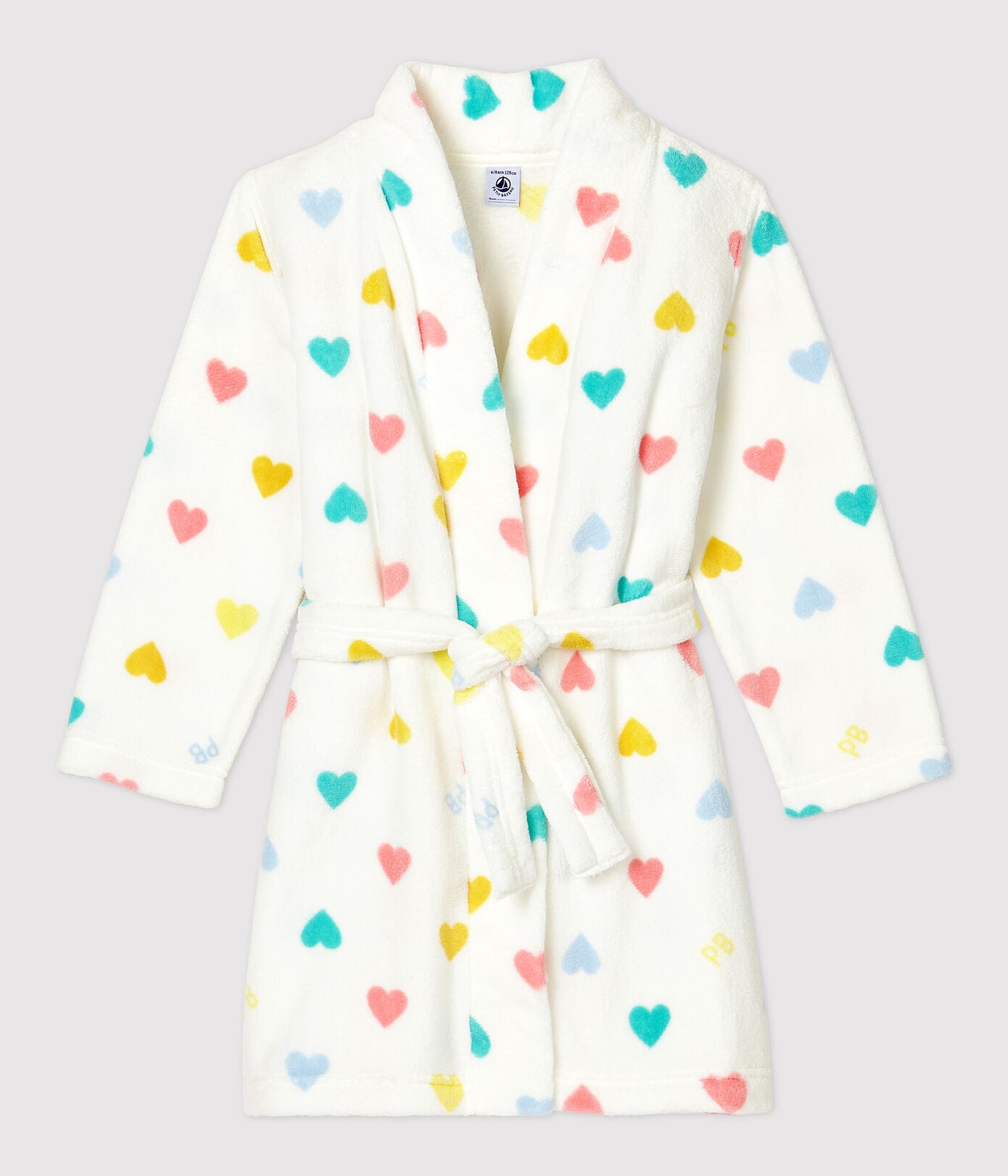 Girls White Heart Nightgown