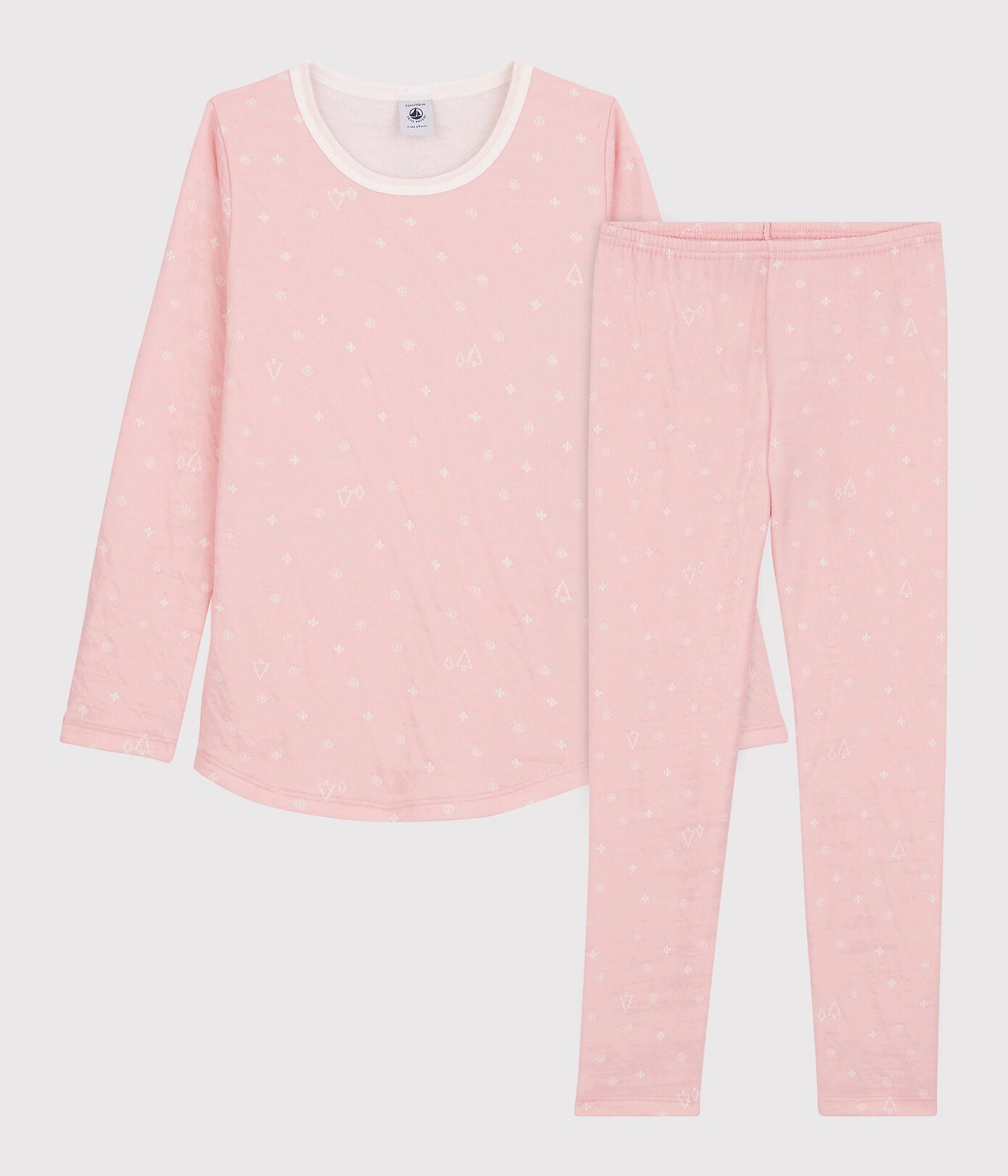 Girls Pink Cotton Nightwear Set