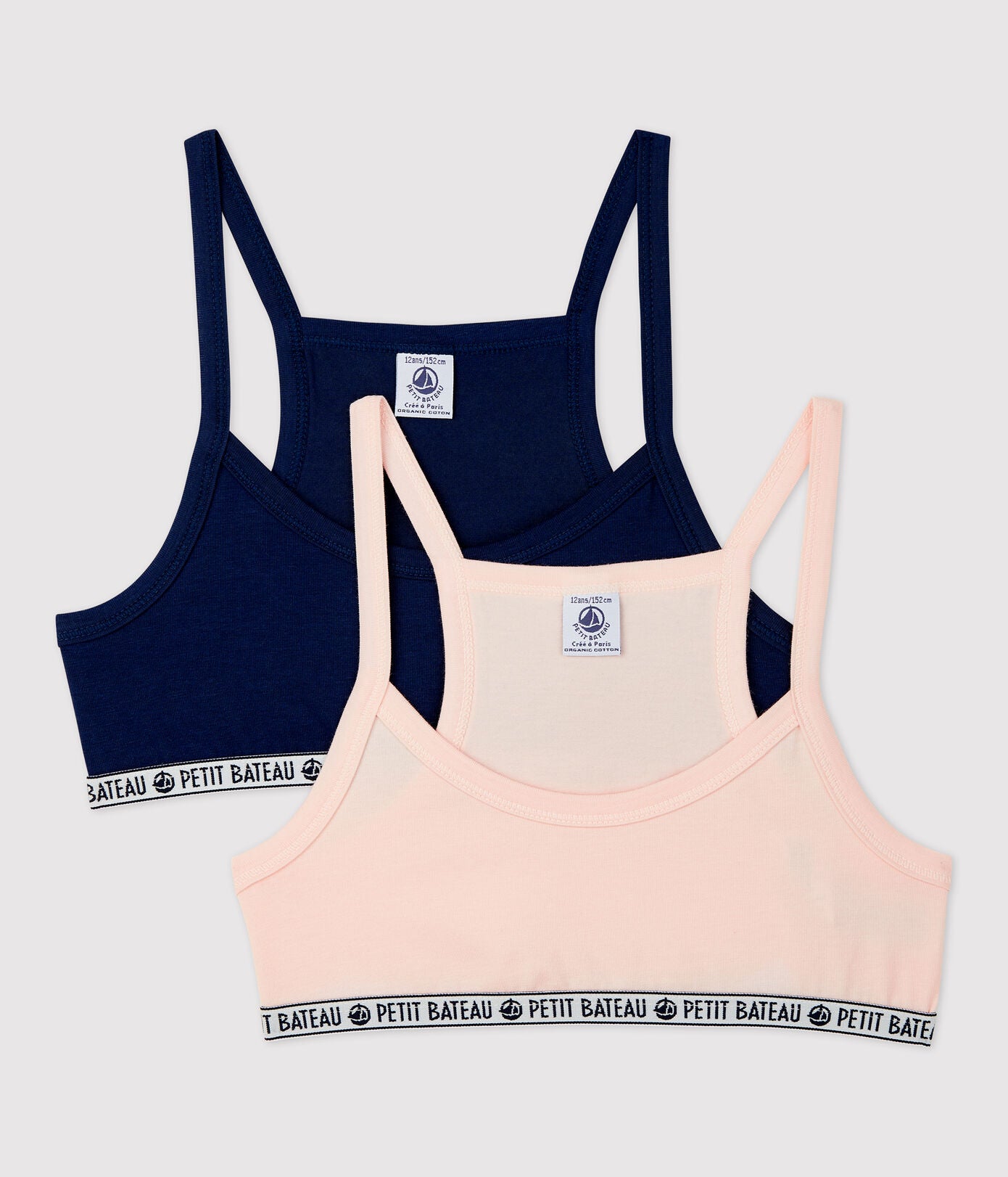Girls Navy & Pink Cotton Underwear Set