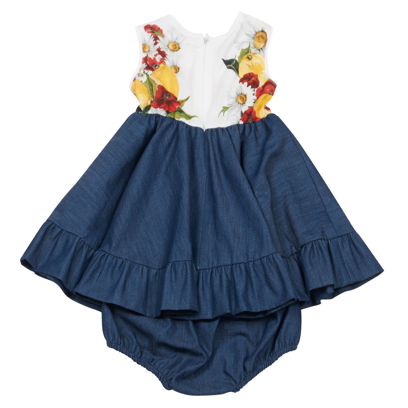 Baby Girls Multicolor Flower Printed Dress - CÉMAROSE | Children's Fashion Store - 2