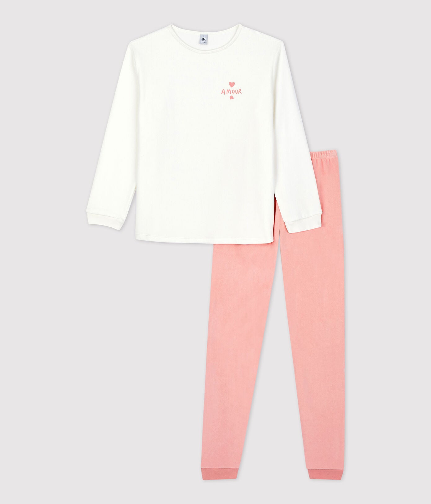 Girls White Cotton Nightwear Set