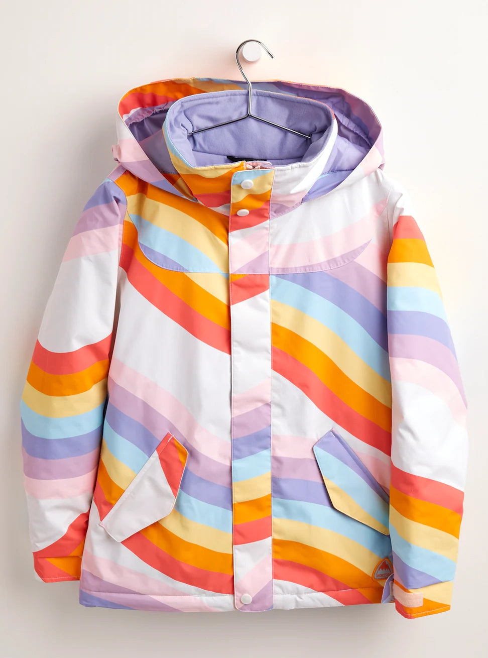Blouson de ski arc-en-ciel pour fille