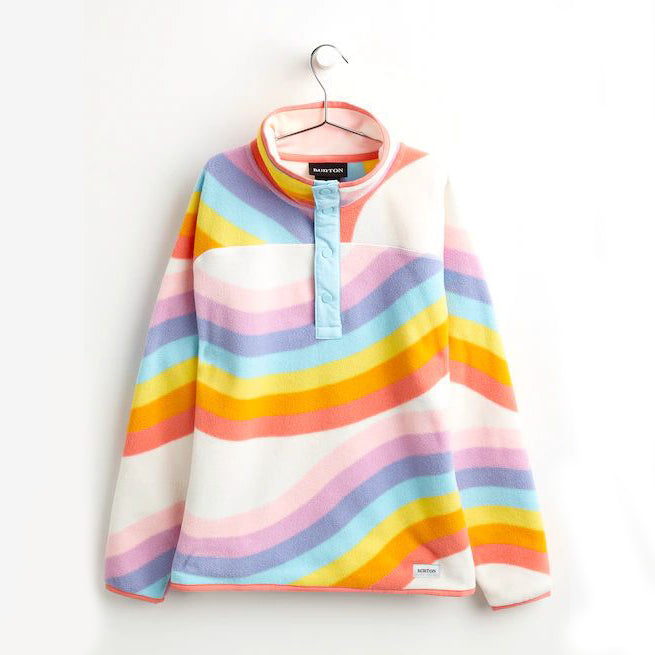 Sweat-shirt polaire arc-en-ciel pour fille