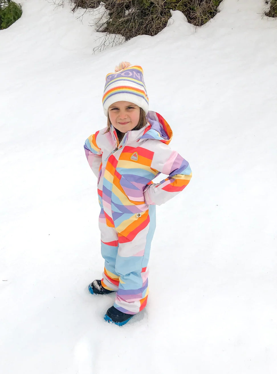 Combinaison de ski Arc-en-ciel pour filles