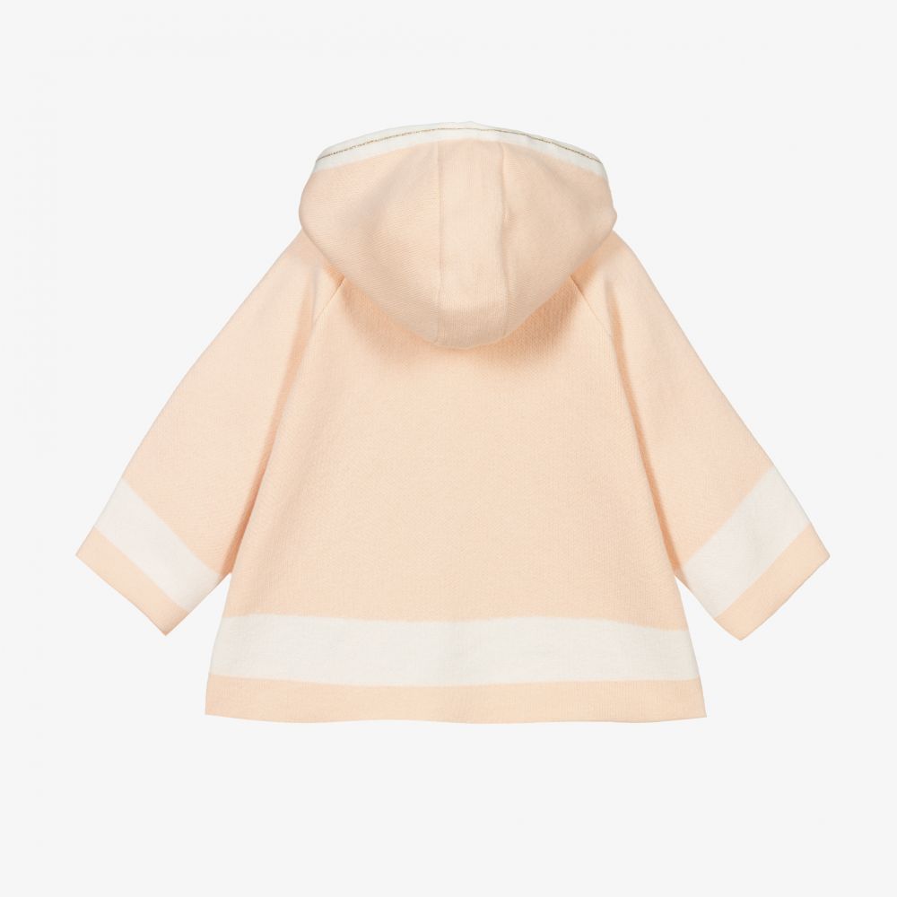 Baby Girls Pale Pink Hooded Coat