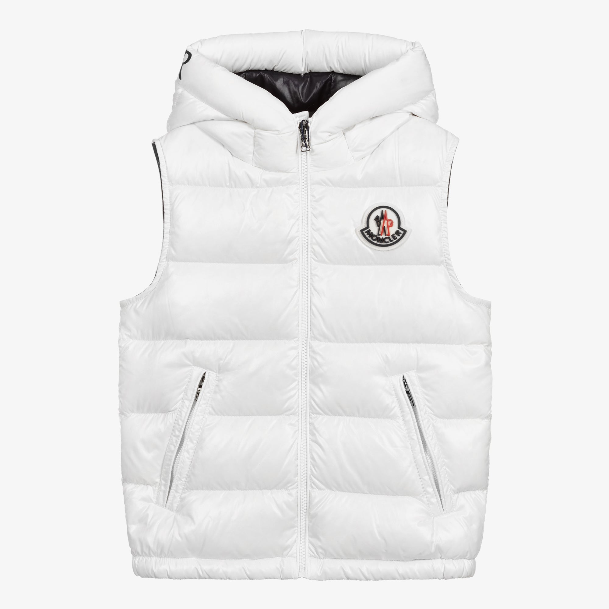 Girls White "MONTREUIL" Padded Down Gilet