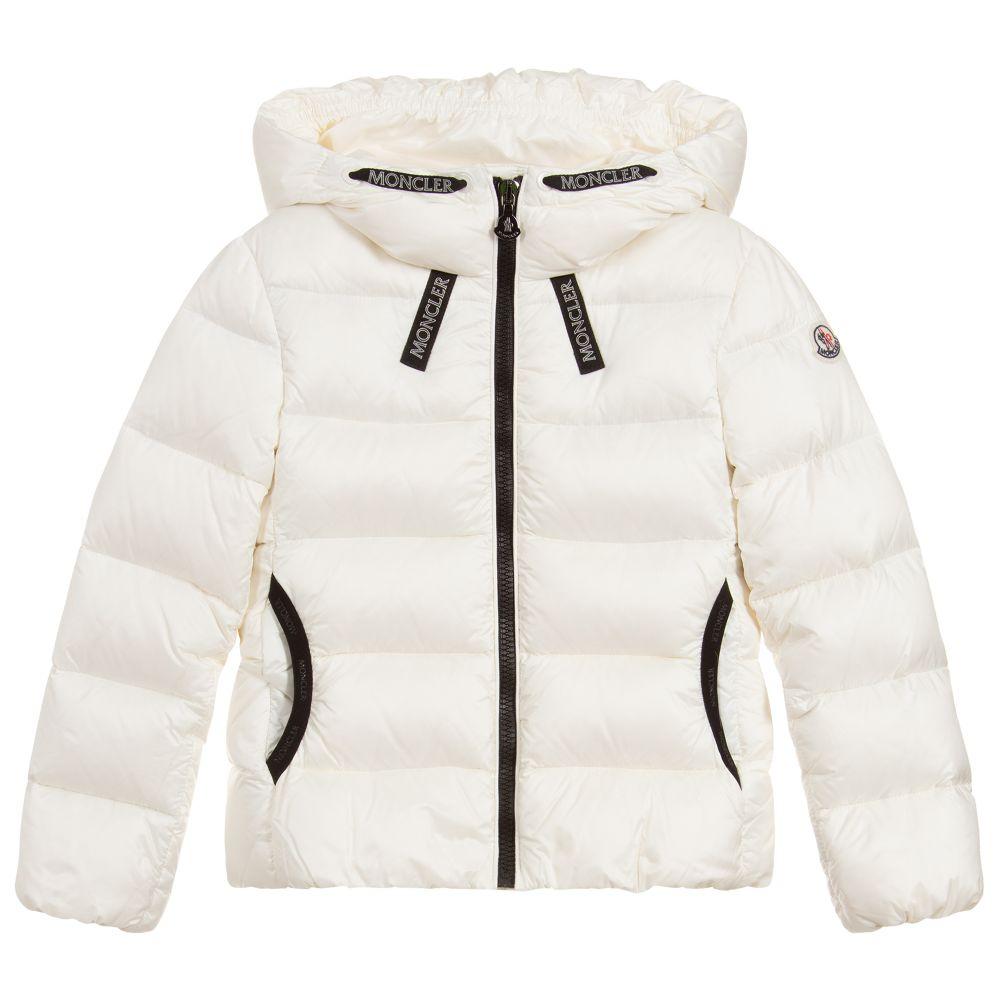 Girls White "CHEVRIL" Padded Down Jacket