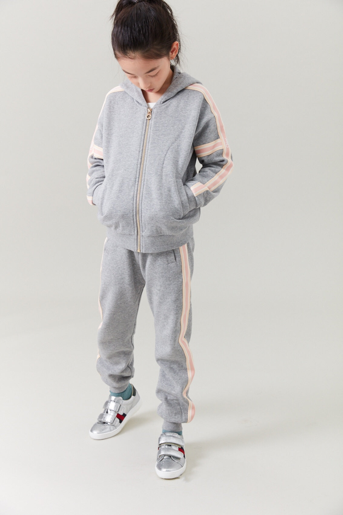 Girls Grey Sweatpants