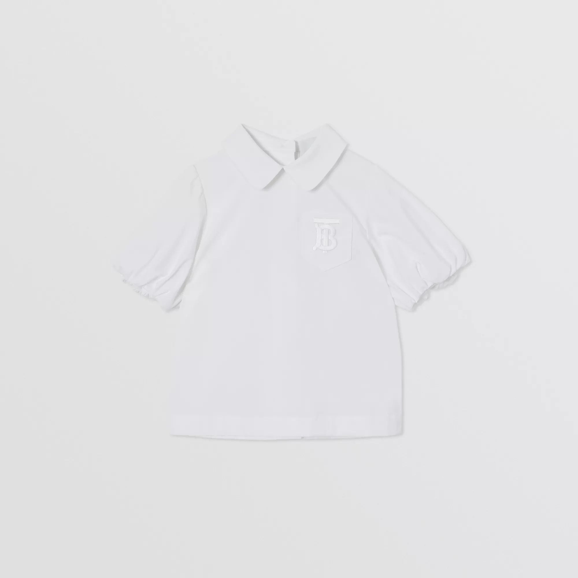 Girls White Cotton Shirt