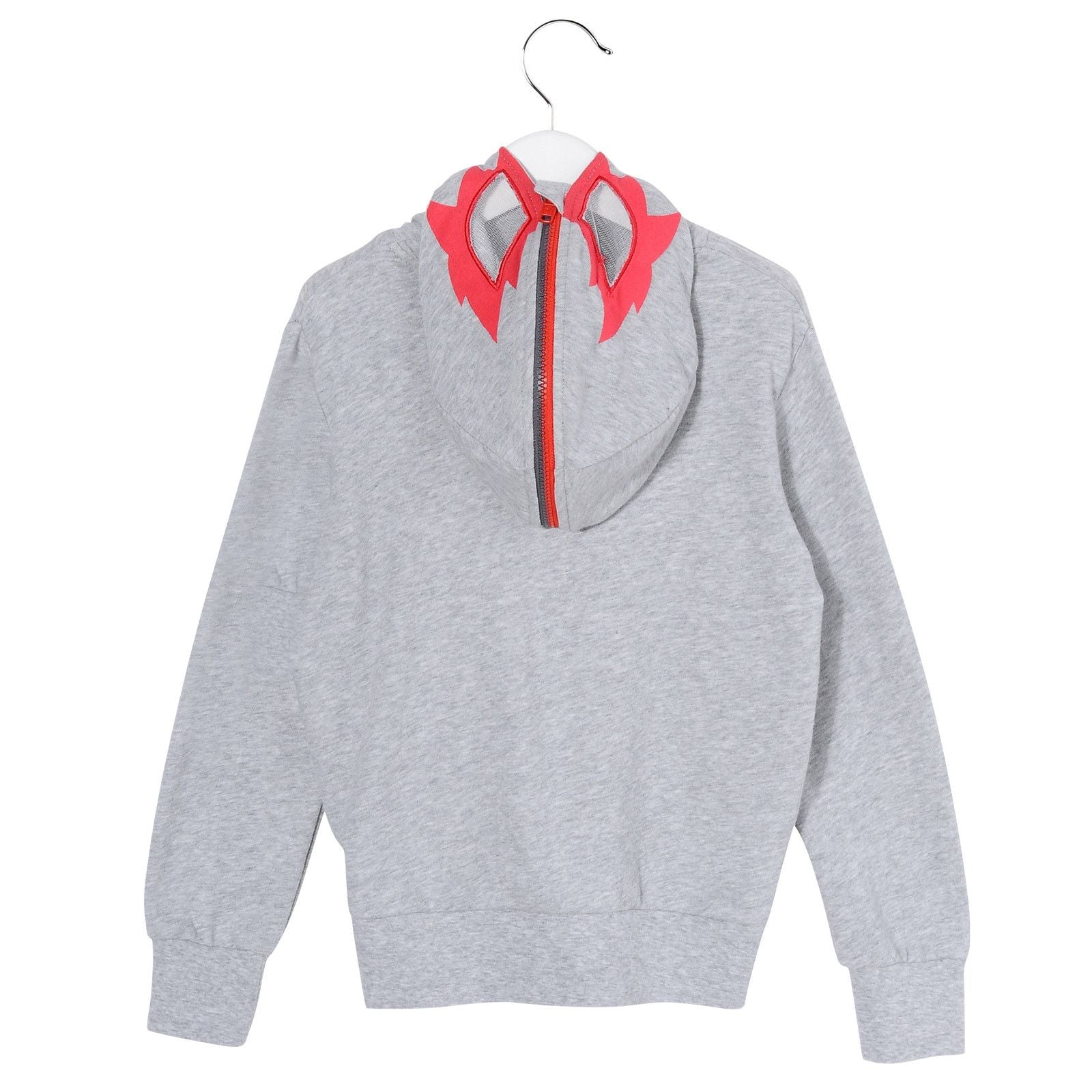 Boys Grey Cotton Blue Monster Hooded Sweatshirt - CÉMAROSE | Children's Fashion Store - 2