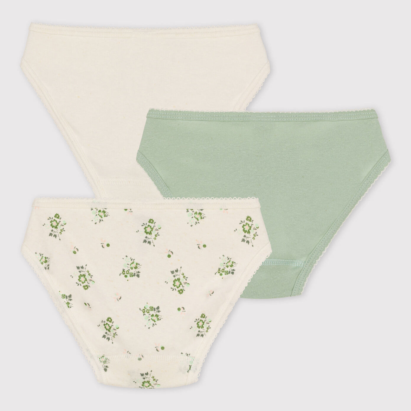 Girls Multicolor Cotton Underwear Set (3 Pack)