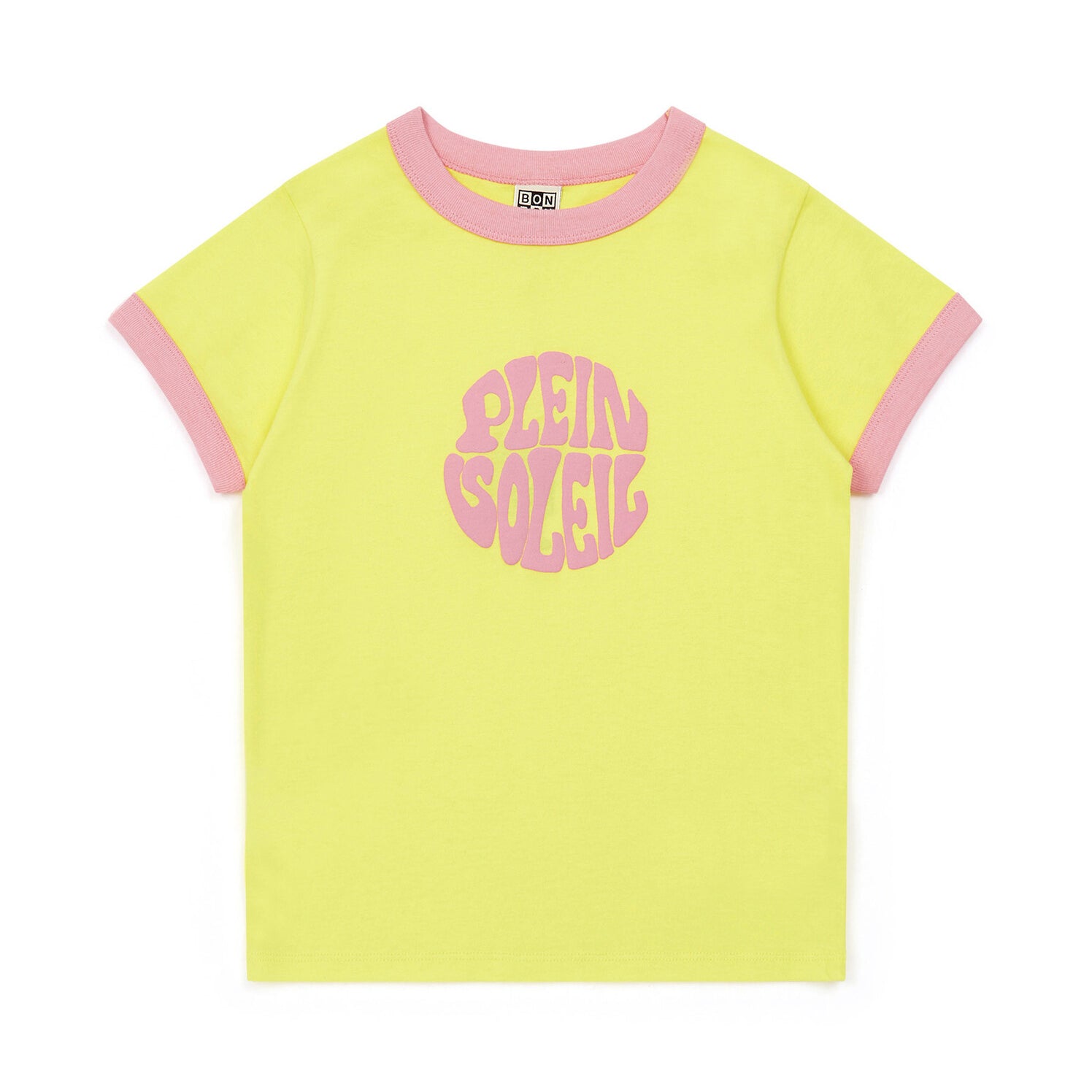 Girls Yellow Logo Cotton T-Shirt