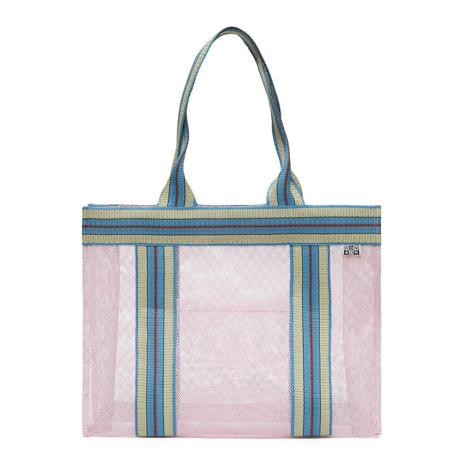 Girls Pink Mesh Handbag