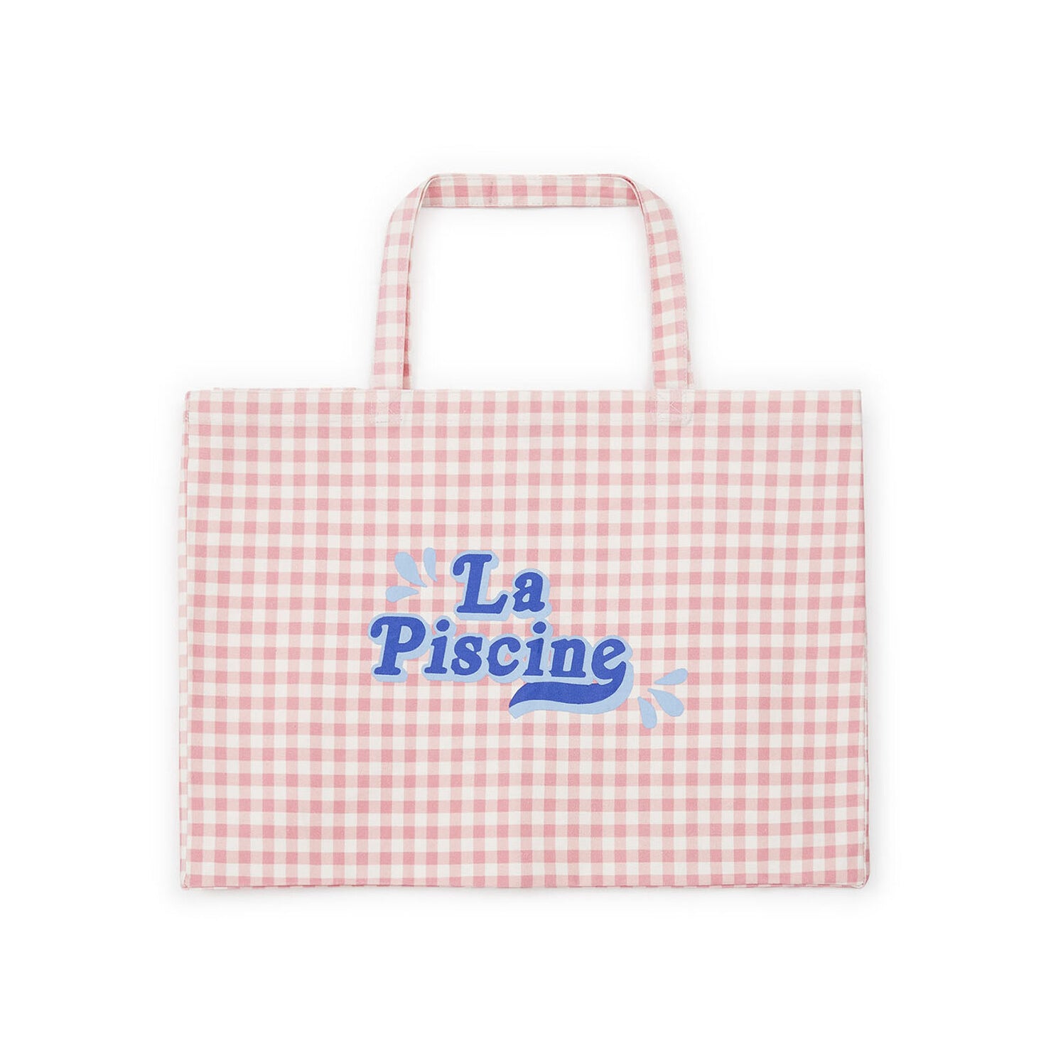 Girls Pink Check Handbag