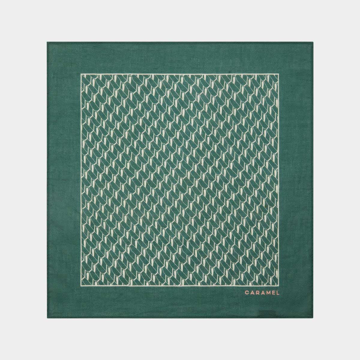Girls Green Cotton Scarf