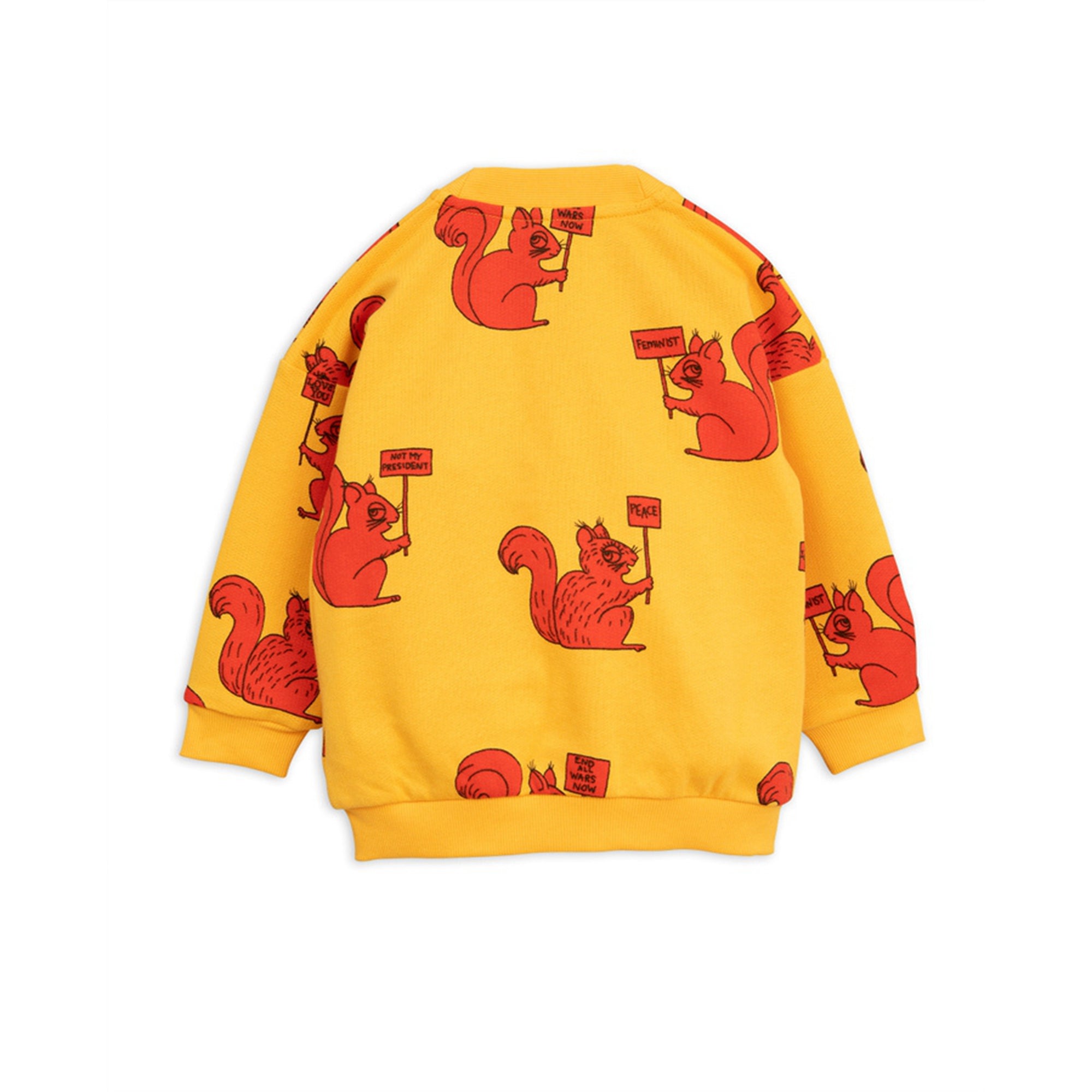 Girls Yellow Organc Cotton Cardigan