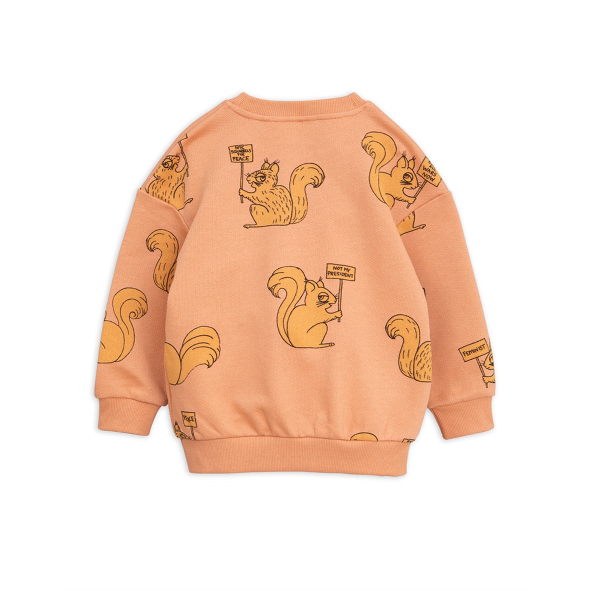 Girls Beige Organc Cotton Sweatshirt