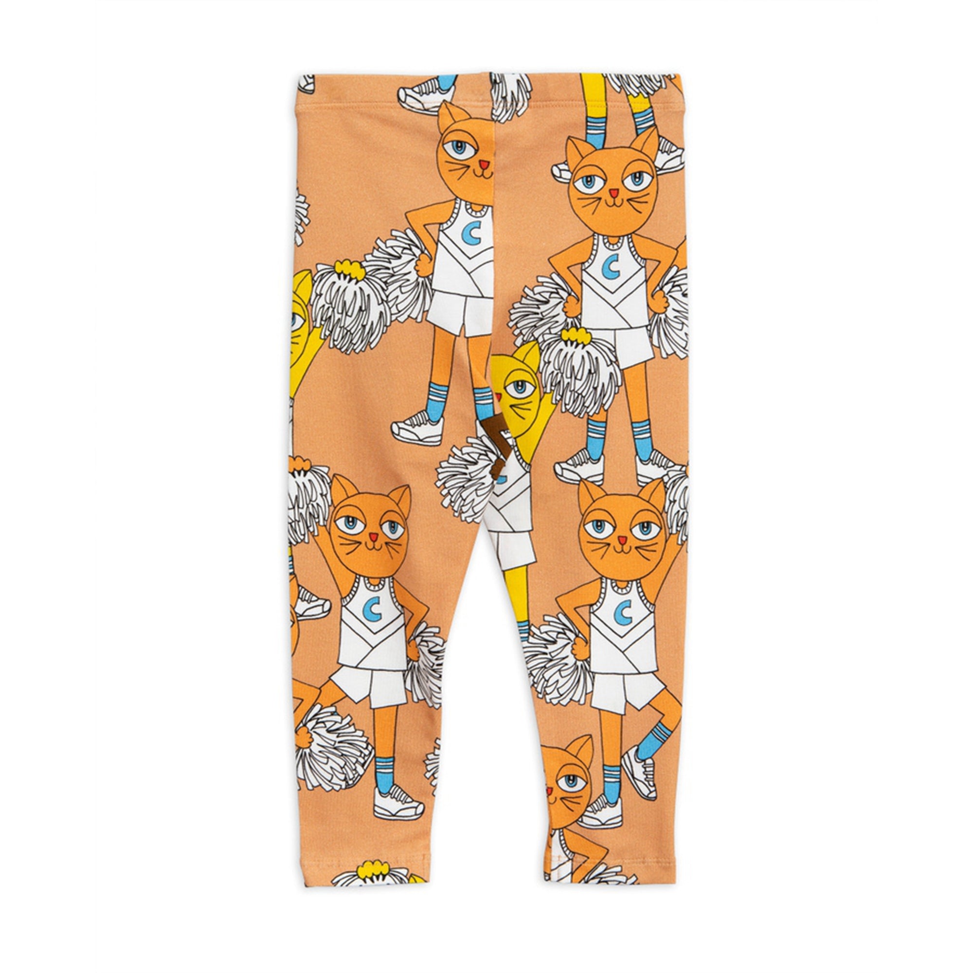 Girls Beige Organc Cotton Leggings