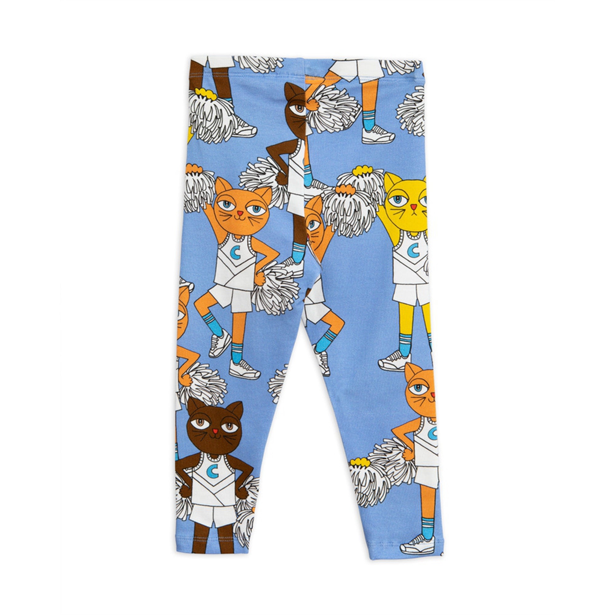 Girls Blue Organc Cotton Leggings