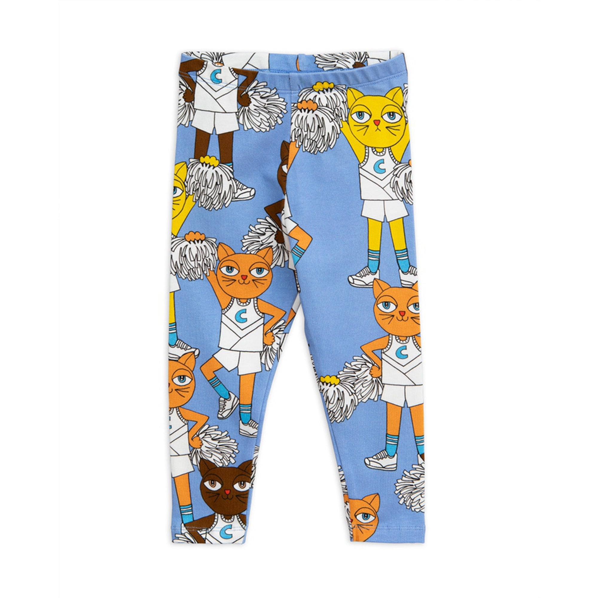Girls Blue Organc Cotton Leggings