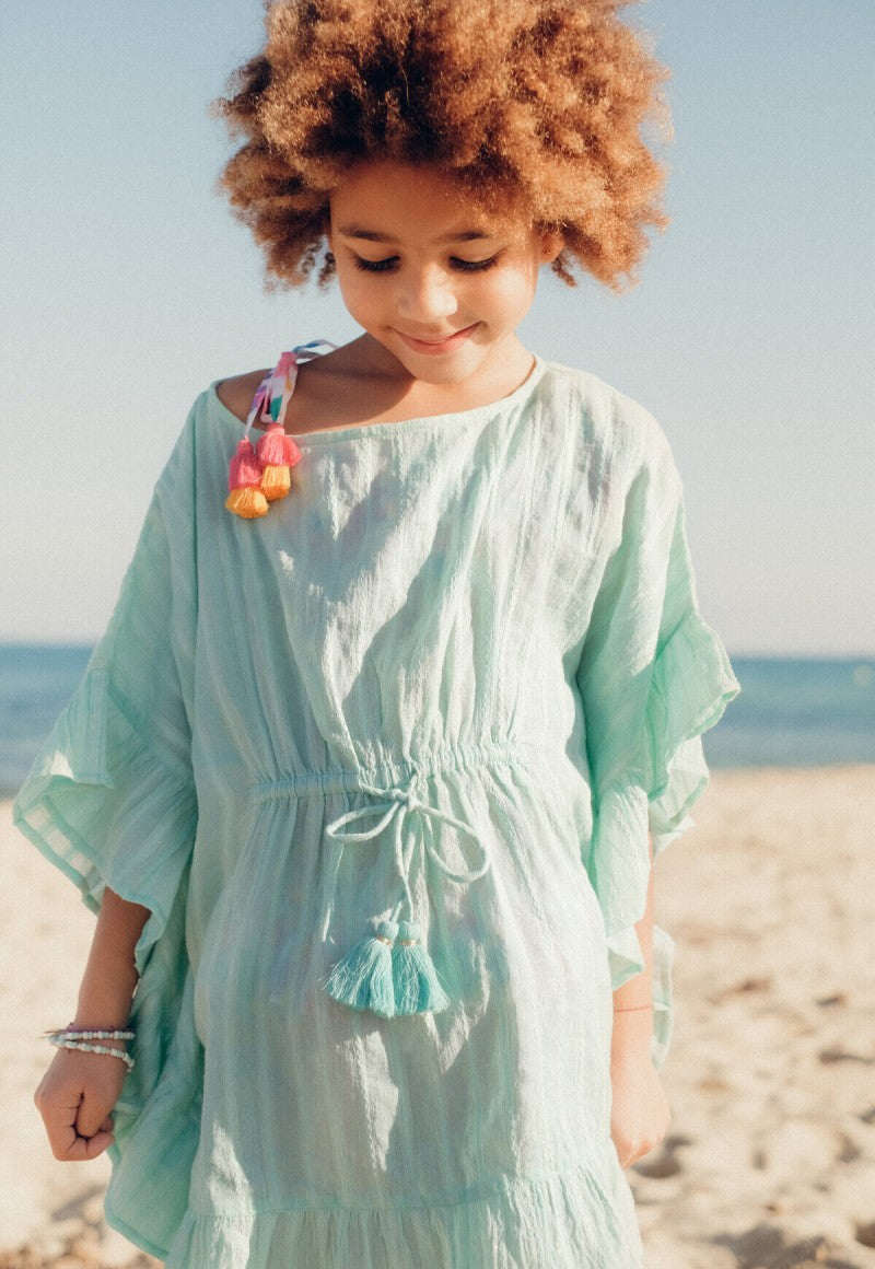Girls Green Stripes Top