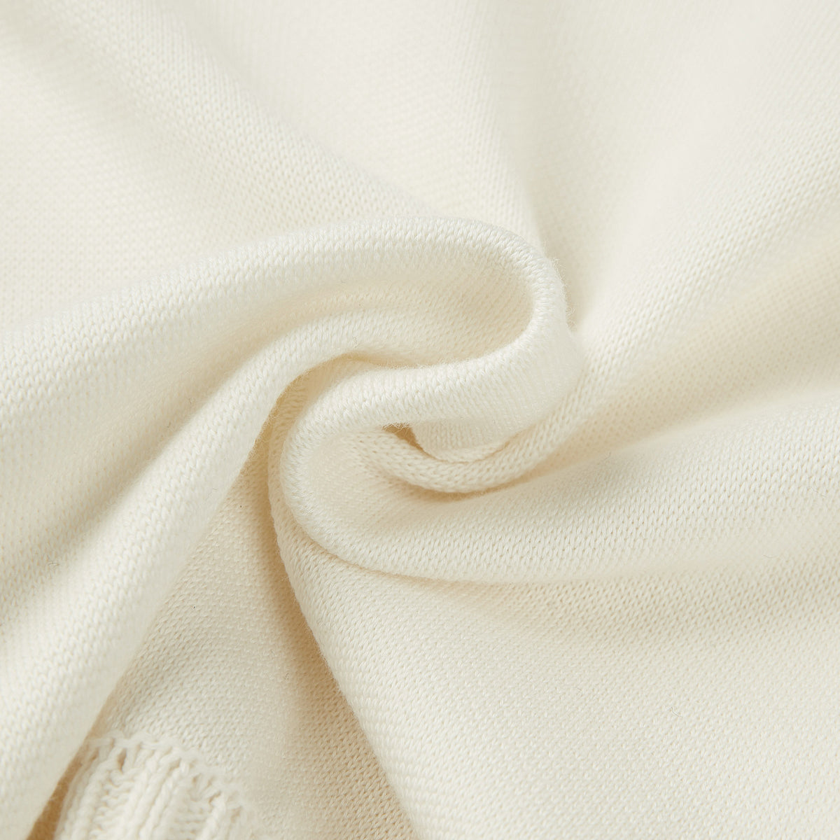 Cardigan zippé blanc pour filles