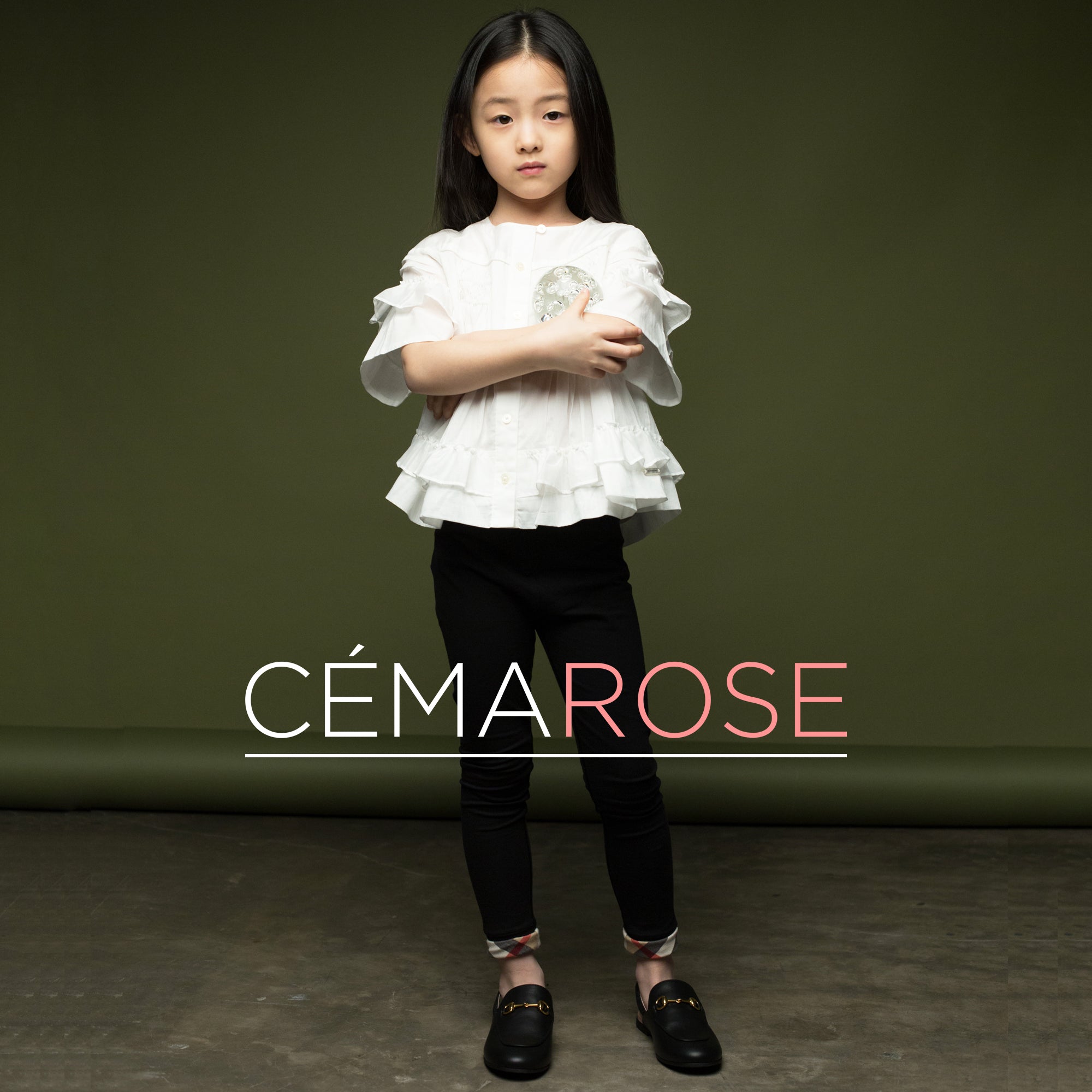 Girls White Cotton Bloues