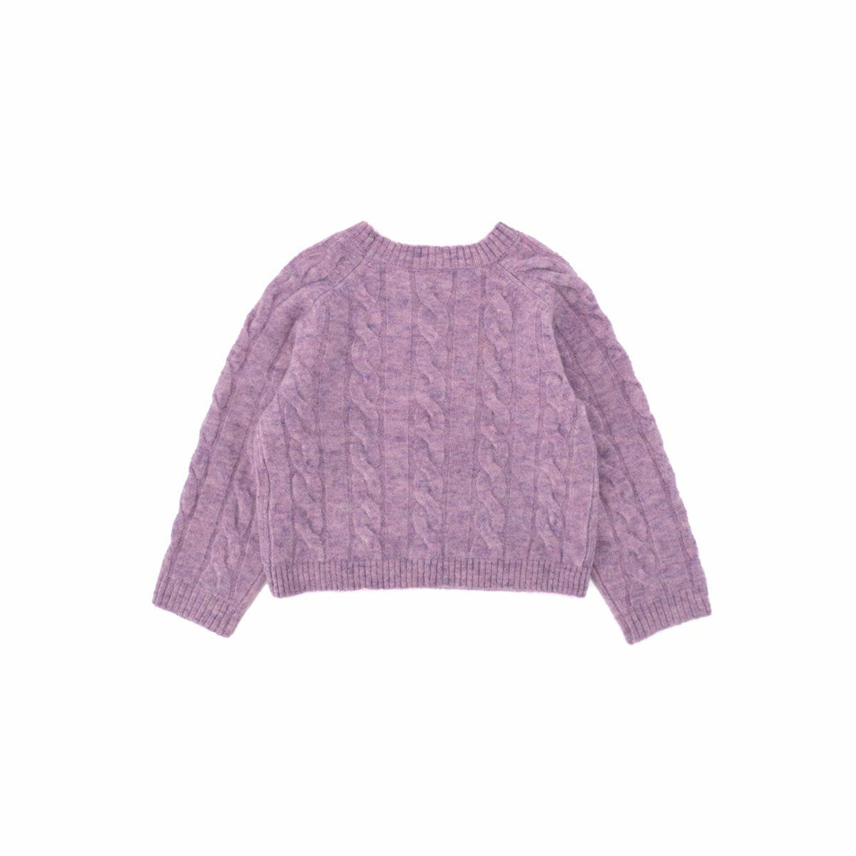 Girls Purple Wool Sweater